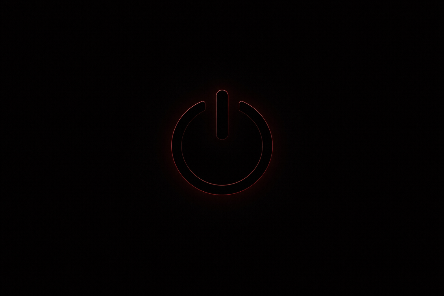 A power button fading to darkness, generated by Sora